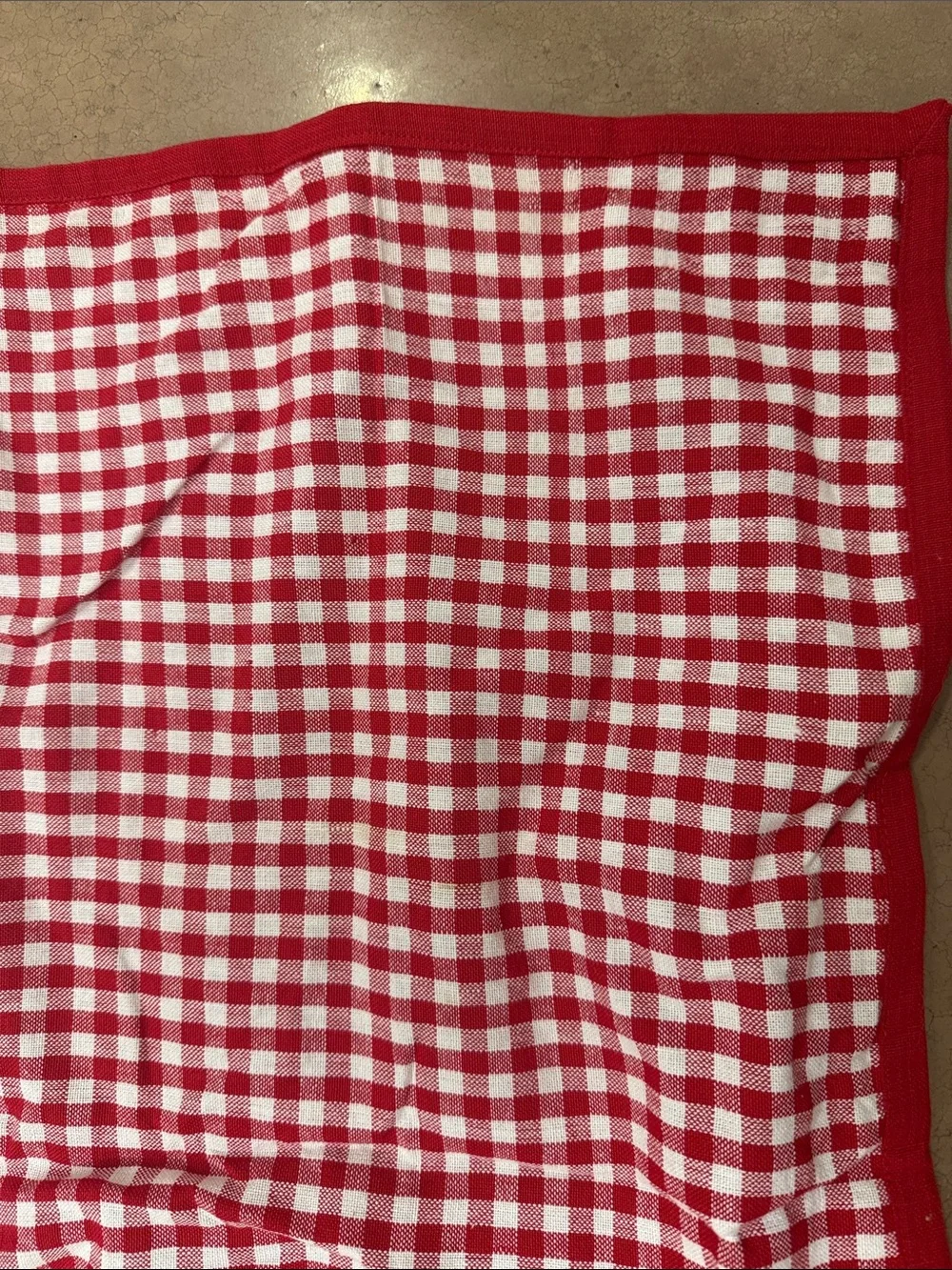 Red Gingham Picnic Blanket - Picture 2 of 2